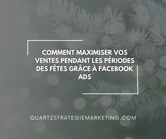 Comment maximiser vos ventes pendant les périodes des fêtes grâce à Facebook Ads